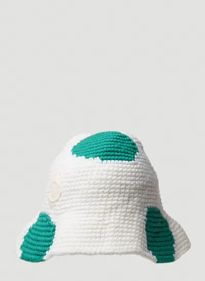 Moncler X Jw Anderson Men Knit Bucket Hat In White
