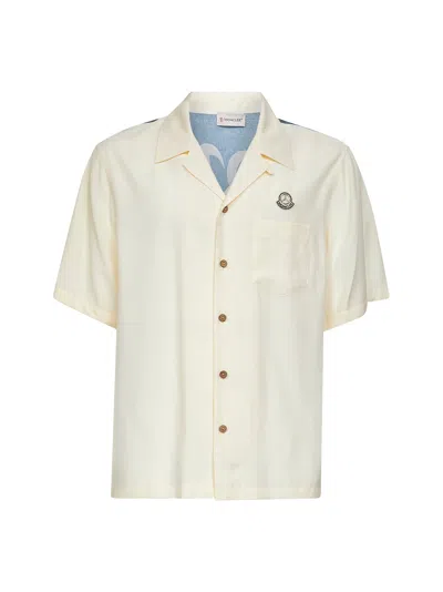 Moncler X Mb X Nigo White Moncler X Mercedes-benz By Nigo Satin Shirt In Multicolor