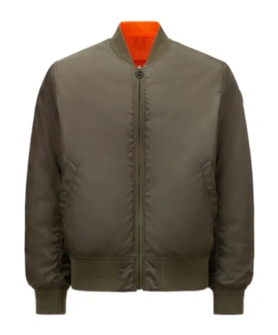 Moncler X Mercedes-benz By Nigo Neper Reversible Down Bomber Jacket In Olive Green
