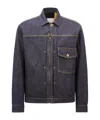 Moncler Veste En Denim Nepit X Mercedes-benz By Nigo In Denim Blue