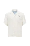 Moncler Genius Moncler X Mercedes-benz By Nigo Print Bowling Shirt In White