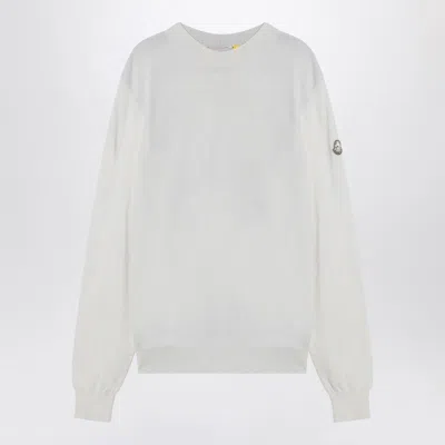 Moncler X Mercedes-benz By Nigo White Jumper With Logo Print