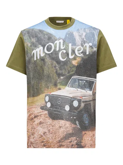 Moncler X Mercedes By Nigo Printed T-shirt In Multi