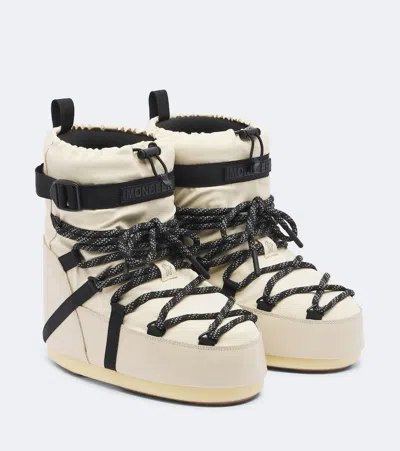 Moncler X Moon Boot Icon Low Snow Boots In White