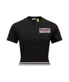 Moncler X Palm Angels Co-branded Round Collar Short-sleeve T-shirt In Black