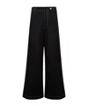 Moncler X Palm Angels Cotton Belt-loop Casual Pants In Black