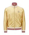 Moncler X Palm Angels Glossy Zipper Sweater In Nude