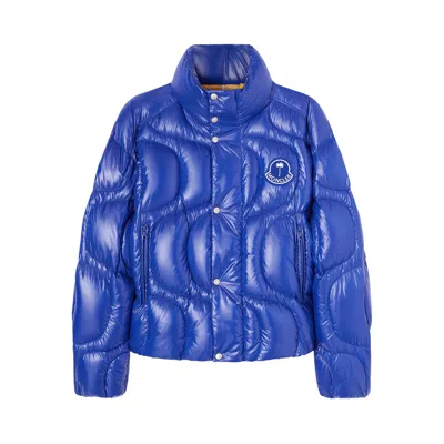 Pre-owned Moncler X Palm Angels Haunani Down Jacket 'blue' | Men's Size 2