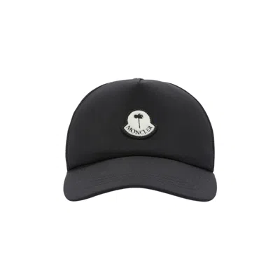 Pre-owned Moncler X Palm Angels Logo Cap 'black/white' | Men's Size Onesize