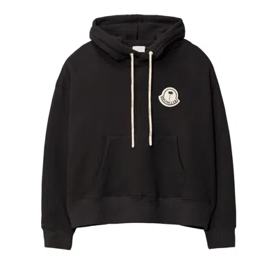 Pre-owned Moncler X Palm Angels Logo Hoodie 'black/white' | Men's Size Xs
