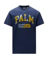 Moncler X Palm Angels Logo Logo Short-sleeved T-shirt In Black