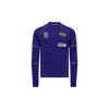 Moncler X Palm Angels Long Sleeve Cotton T-shirt Blue In Blue