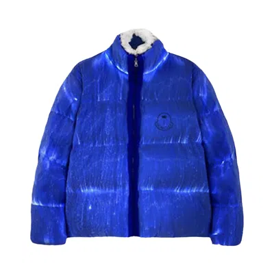 Pre-owned Moncler X Palm Angels Maya Down Jacket 'navy Blue' | Men's Size L