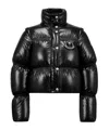 Moncler Reversible Convertible Canvas-trimmed Quilted Shell Down Jacket In Black