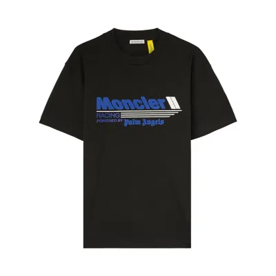 Pre-owned Moncler X Palm Angels Racing T-shirt 'black/blue' | Men's Size S