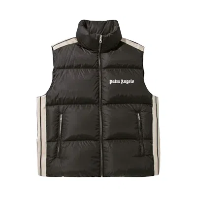 Pre-owned Moncler X Palm Angels Rodman Puffer Vest 'black/white' | Men's Size 0