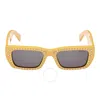 Moncler X Palm Angels Smoke Unisex Sunglasses Ml0252-p 39a 53 In Yellow