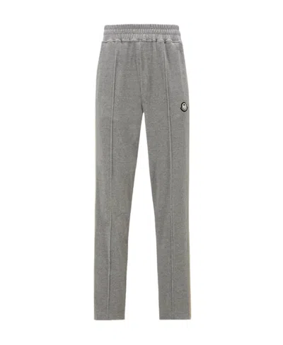 Moncler X Palm Angels Stretch Waist Sweatpants In Gray