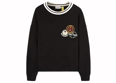Pre-owned Moncler X Palm Angels Tripatch Sweatshirt In Black/white