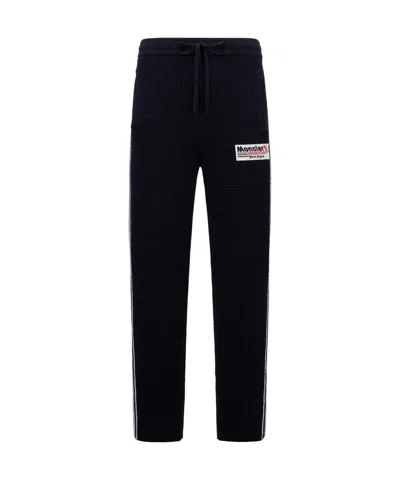 Moncler X Palm Angels Wool Sweatpants In Blue