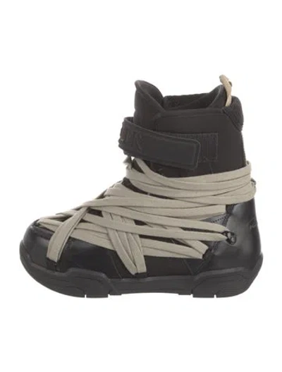 Pre-owned Moncler X Rick Owens 2020 Amber Snow Combat Boots In Black