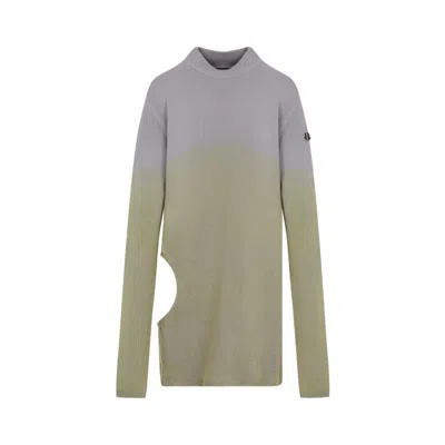 Moncler X Rick Owens Subhuman Cut Out Cashmere Sweater In Multicolor