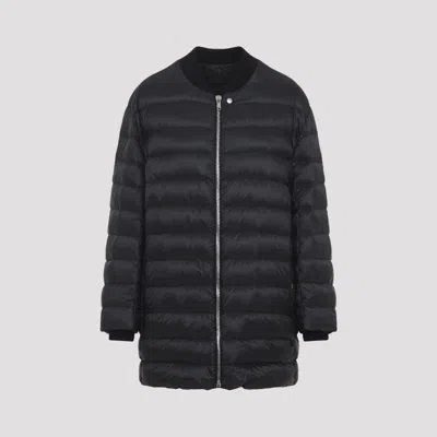 Moncler X Rick Owens Avant-garde Flight Parka Jacket In Black