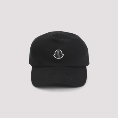 Moncler X Rick Owens Baseball Hat Unica In Black