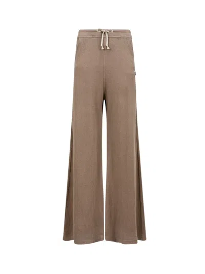 Moncler X Rick Owens Belas Wide Leg Trousers In Brown