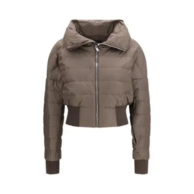 Moncler X Rick Owens Brown Polyester Coat