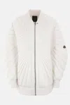 Moncler X Rick Owens Long-sleeved Down Jacket In Beige