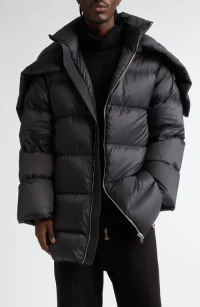 MONCLER MONCLER X RICK OWENS CYCLOPIC LONG DOWN COAT