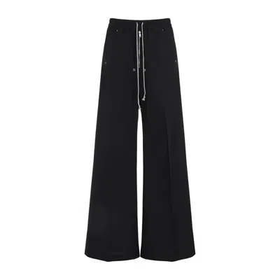 Moncler X Rick Owens Drawstring Belas Pants In Black