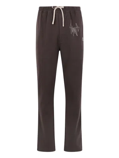 Moncler X Rick Owens Drawstring Jogger In Brown