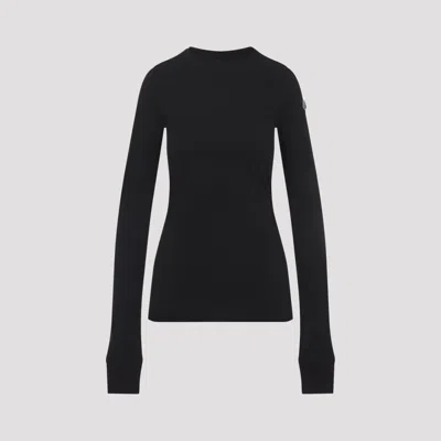 Moncler X Rick Owens Exclusive Collaboration Long Sleeve T-shirt In Black
