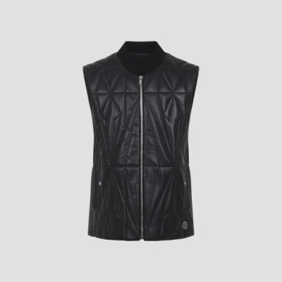 Moncler X Rick Owens Geocamo Flight Vest 3 In Burgundy