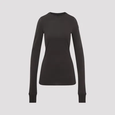 Moncler X Rick Owens Girder Long Sleeve T-shirt For Women In Brown