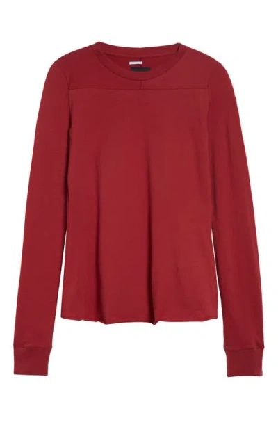 Moncler X Rick Owens Girder Long Sleeve Yoke T-shirt In Red