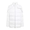Moncler X Rick Owens Hooded Cyclopic Coat In White