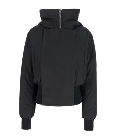 Moncler X Rick Owens Hooded Down Jacket In Black