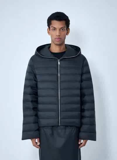 Moncler X Rick Owens Hooded Quilted Jacket In Black