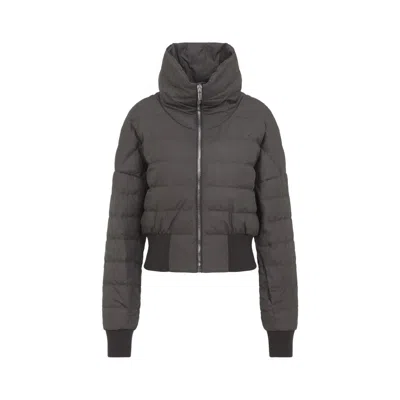 Moncler X Rick Owens Cyclopic Short Down Jacket In Brown