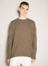 Moncler X Rick Owens Jumbo Crewneck Sweater In Brown