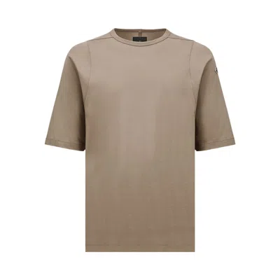 Pre-owned Moncler X Rick Owens Knitted Crewneck Short-sleeve Tee 'dust' | Tan | Men's Size Xl