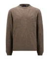 Moncler X Rick Owens Jumbo Crewneck Sweater In Brown