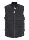 Moncler X Rick Owens Quilted Sleeveless Jacket With Front Zip Closure