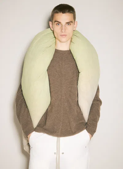 Moncler X Rick Owens Men Donut Down Jacket In Green
