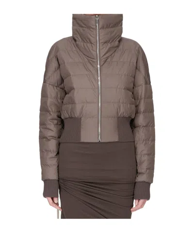 Moncler X Rick Owens Moncler  Rick Owens Cropped Down Jacket In Brown