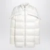 Moncler X Rick Owens Hooded Cyclopic Coat In White
