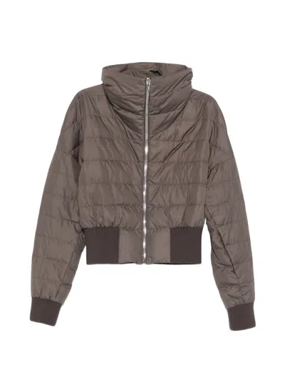 Moncler X Rick Owens Nylon Blouson Jacket In Brown